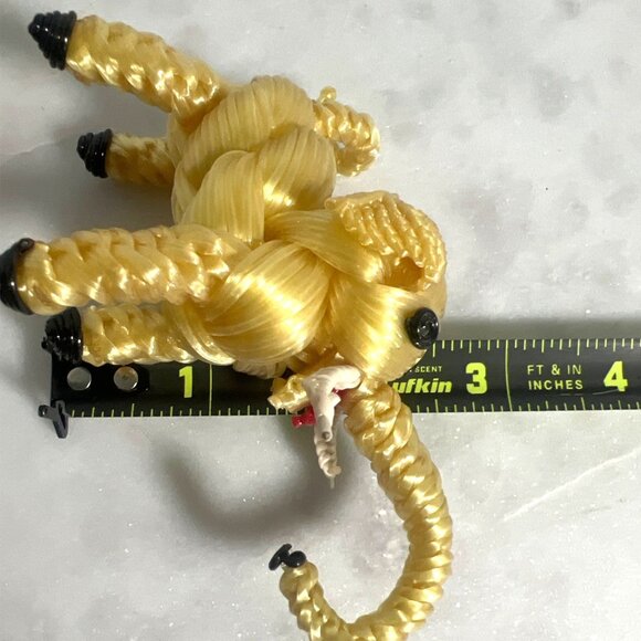 Vtg Braided Plastic Elephant Figurine MCM Kitsch Animal 1950s Novelty Craft - Picture 6 of 6